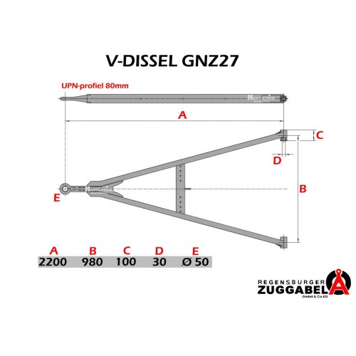 V-DISSEL GNZ27 L: 2200mm